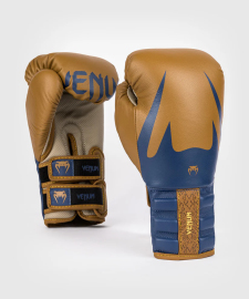 Venum Reverso Boxing Gloves - Camel / Royal Blue buy