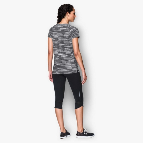Жіноча футболка Under Armour Mesh Printed V-Neck White фото