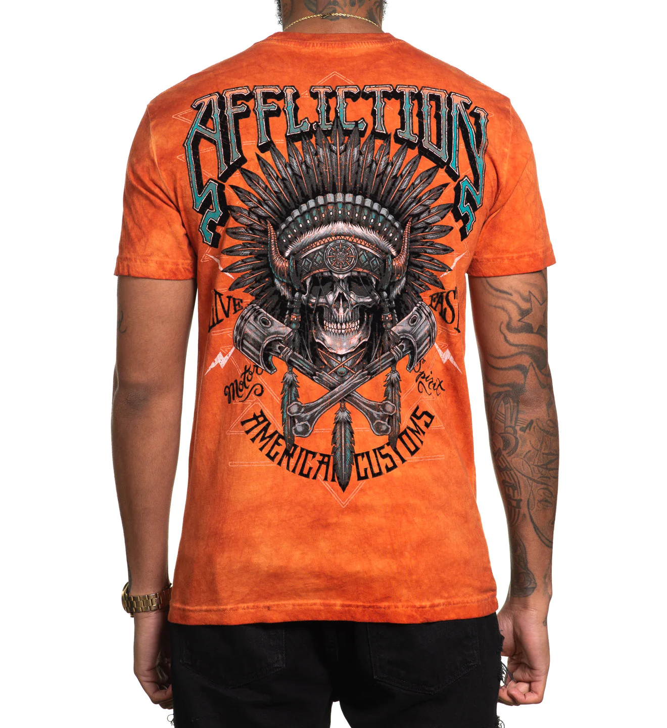 Affliction Native Grind Koi Oil Stain T-shirt buy