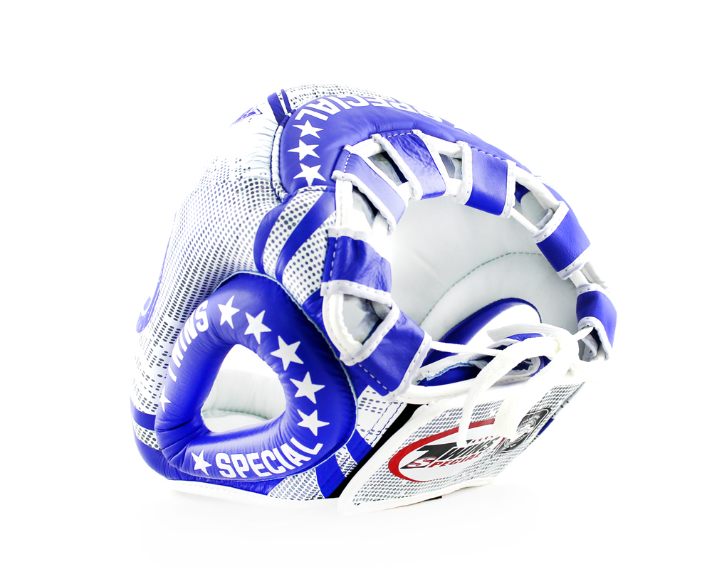 Боксерский шлем Twins Fancy FHGL3-TW5 White-Blue цена