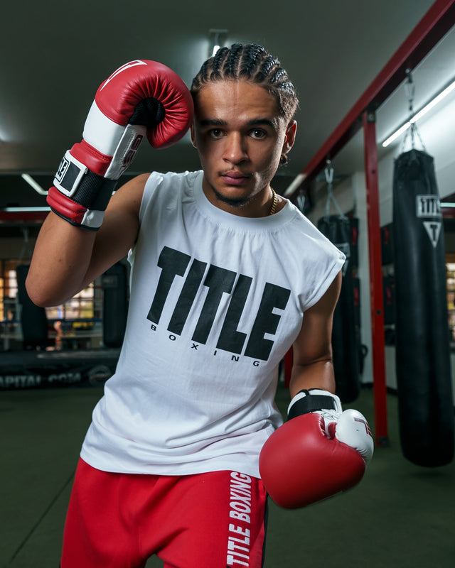 Sleeveless TITLE Boxing Iconic Block Muscle Tee White price