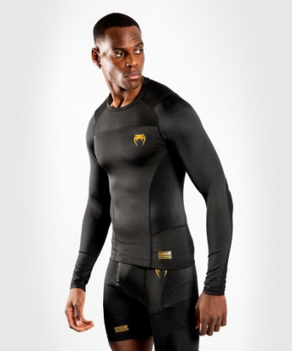 Venum G-Fit Long Sleeves Rashguard Black Gold buy
