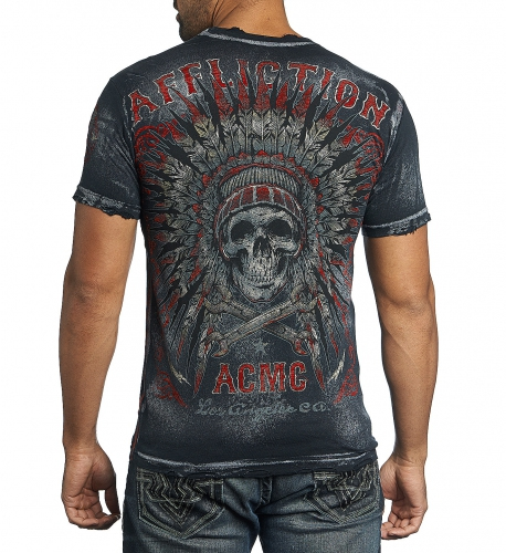 Футболка Affliction Northern Lights Black T-Shirt купити