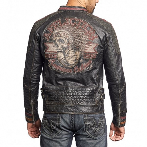 Кожаная куртка Affliction Built For Speed Parka Jacket ціна
