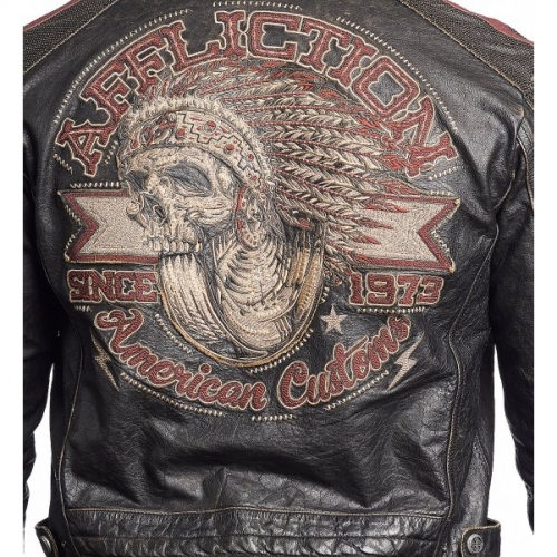 Кожаная куртка Affliction Built For Speed Parka Jacket фото