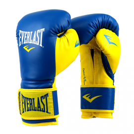 Боксерские перчатки Everlast Powerlock Training Gloves Blue Yellow