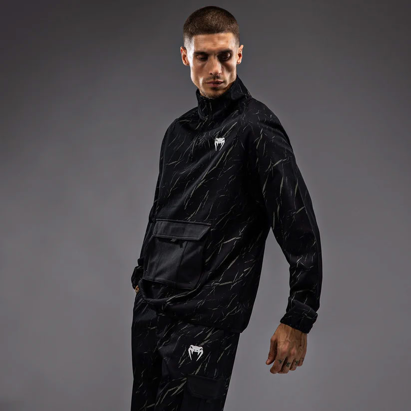 Куртка Venum Trooper Mens Half-Zip Jacket Black Stone Sand купити