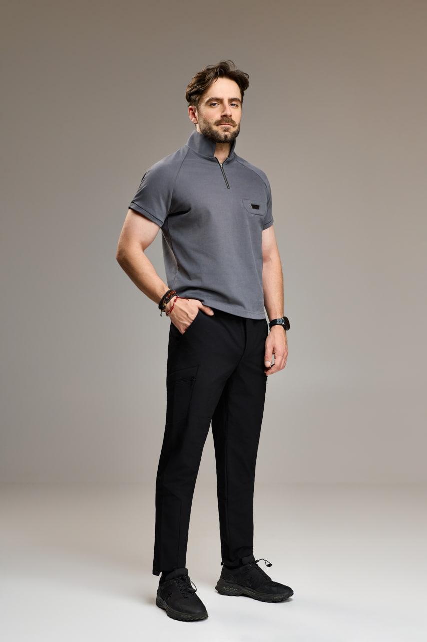 Футболка-поло ASKER Urban Warrior Polo Grey ціна