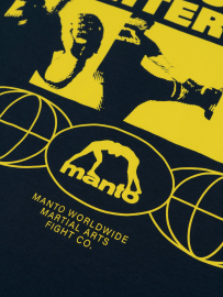 MANTO t-shirt FIGHTER SOUL navy blue price