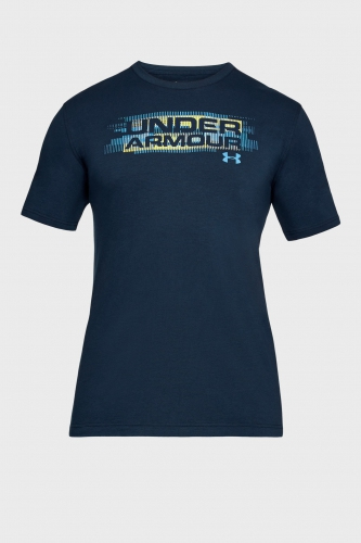 Футболка Under Armour Phase Wordmark Tee Navy фото