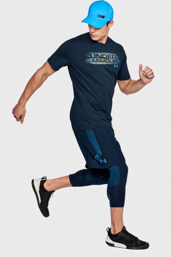 Футболка Under Armour Phase Wordmark Tee Navy ціна