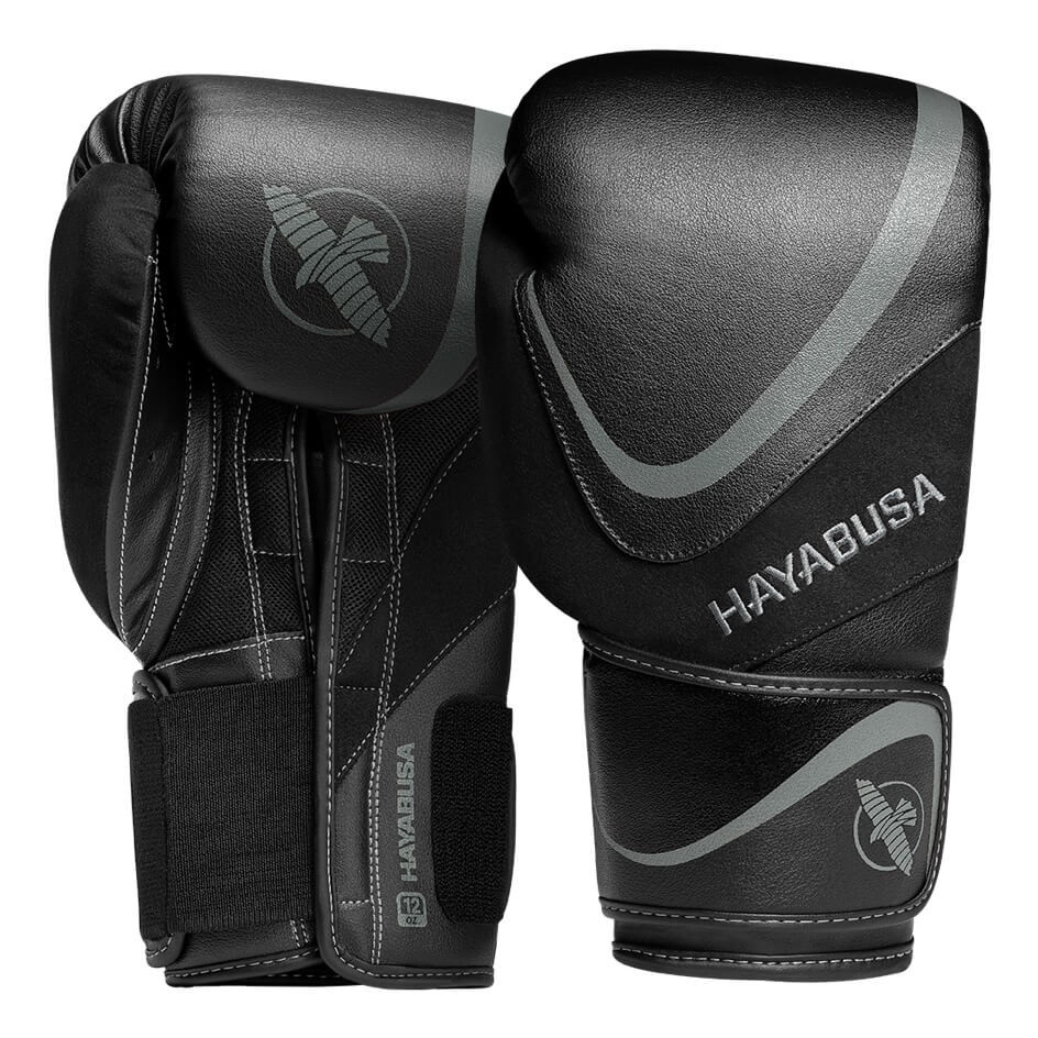 Боксерские перчатки Hayabusa H5 Boxing Gloves Black Grey
