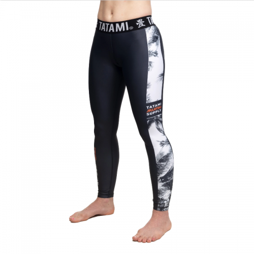 Womens compression pants Tatami Ladies Tropic Black Grappling Spats buy