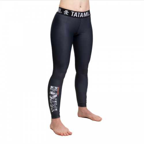 Womens compression pants Tatami Ladies Tropic Black Grappling Spats price