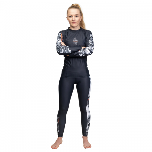 Womens compression pants Tatami Ladies Tropic Black Grappling Spats original