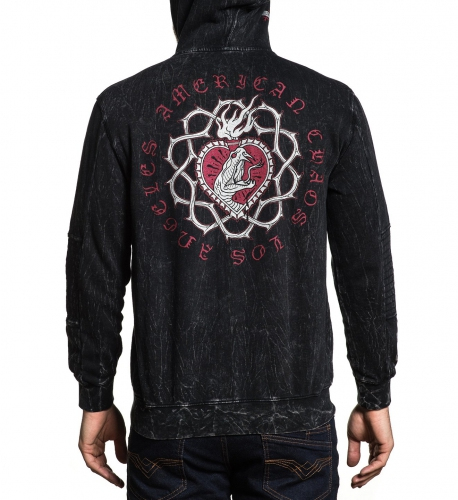 Толстовка Affliction Snake Heart Zip Hoody купити
