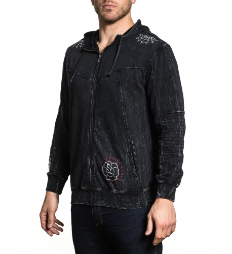Толстовка Affliction Snake Heart Zip Hoody фото