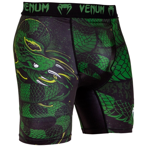Компрессионные шорты Venum Green Viper Compression Shorts Black Green купити