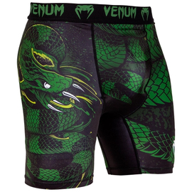 Компрессионные шорты Venum Green Viper Compression Shorts Black Green, Фото № 2