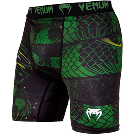 Компрессионные шорты Venum Green Viper Compression Shorts Black Green