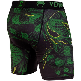 Компрессионные шорты Venum Green Viper Compression Shorts Black Green, Фото № 4