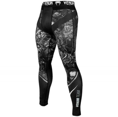 Компрессионные штаны Venum Art Spats Black White купить