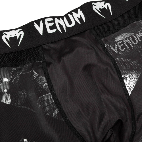 Компрессионные штаны Venum Art Spats Black White оригинал