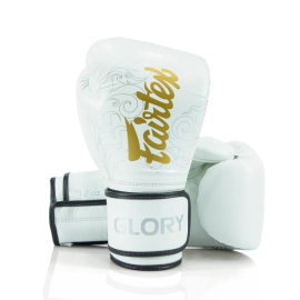 Боксерські рукавиці Fairtex X Glory Kickboxing Competition and Training Gloves BGVG3 White Silver