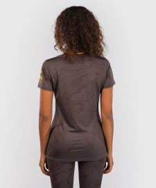 Жіноча футболка UFC Venum FIGHT WEEK 4.0 Womens Dry Tech Dark Brown фото