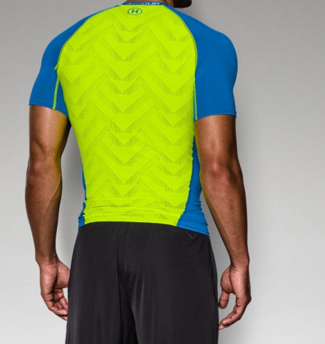 Компресійна футболка Under Armour HeatGear ArmourVent Compression T-Shirt Blue Jet купити