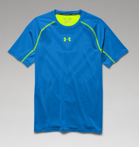 Компресійна футболка Under Armour HeatGear ArmourVent Compression T-Shirt Blue Jet фото