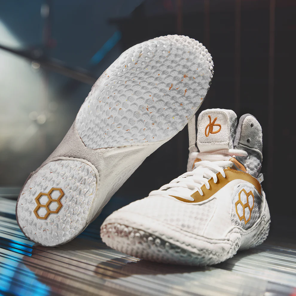 Rudis Alpha 2.0 Jordan Burroughs Edition Youth Wrestling Shoes White Gold buy