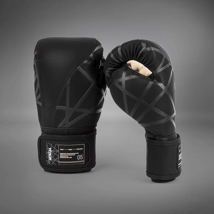 Боксерские перчатки Venum Tecmo 2.0 Boxing Gloves Black купить