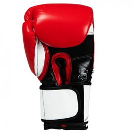 Боксерские перчатки Title Premium Leather Performance Training Gloves Red, Фото № 3