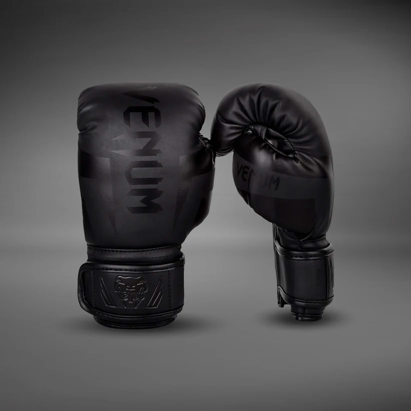 Боксерські рукавиці для дітей Venum Elite Boxing Gloves Kids Matte Black