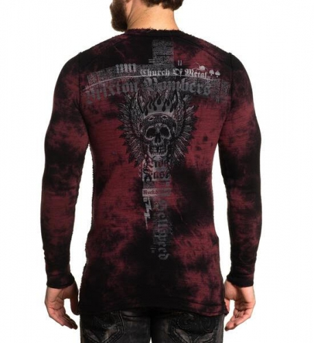 Affliction Wind Speed Burgundy Crystal Black hot glue gun buy