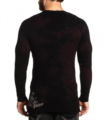 Affliction Wind Speed Burgundy Crystal Black hot glue gun photo