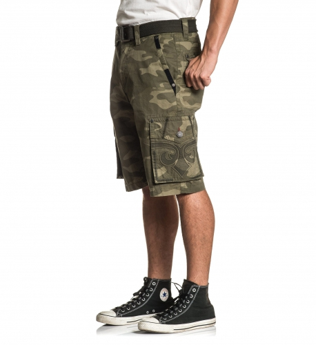Шорты Affliction Negotiate Cargo Shorts Camo цена