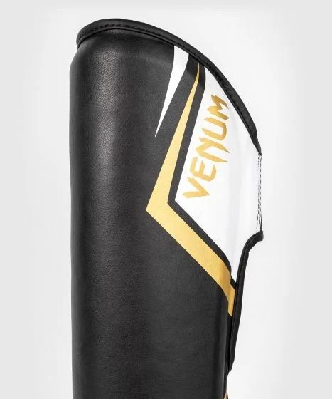 Venum Contender 2.0 Shin Guards Black White Gold leg protection price