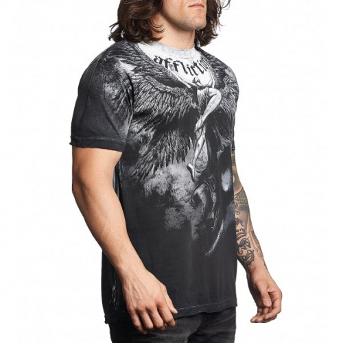 Футболка Affliction Upward T-Shirt Grey купити