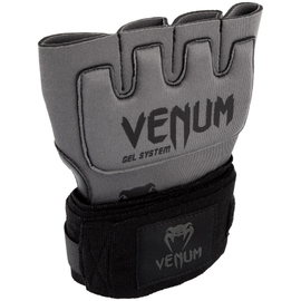 Накладки гелевые бинты Venum Gel Kontact Glove Wraps Grey Black, Фото № 2