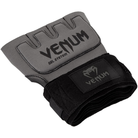 Накладки гелевые бинты Venum Gel Kontact Glove Wraps Grey Black, Фото № 4