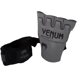 Накладки гелеві бинти Venum Gel Kontact Glove Wraps Grey Black, Фото № 5
