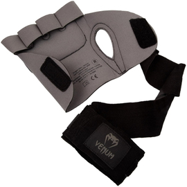 Накладки гелевые бинты Venum Gel Kontact Glove Wraps Grey Black, Фото № 6