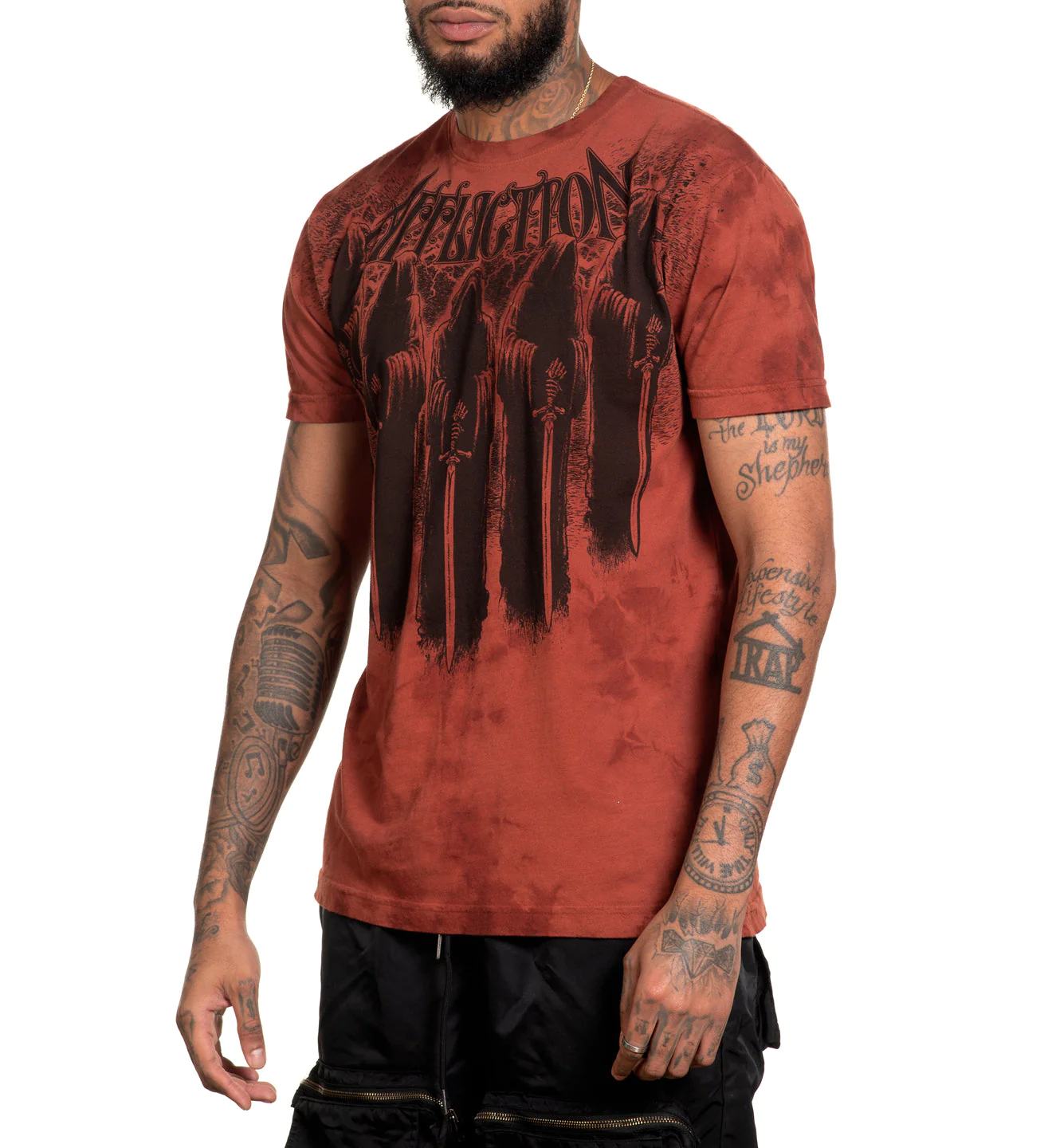 Affliction Foreboding Sienna Tea Stain T-shirt price