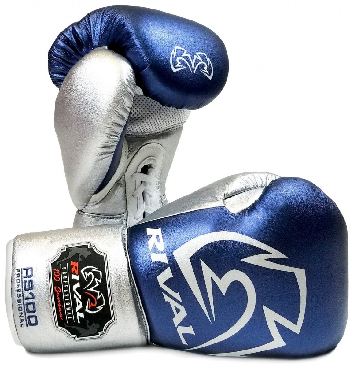 Боксерские перчатки Rival RS100 Professional Sparring Gloves Blue Silver