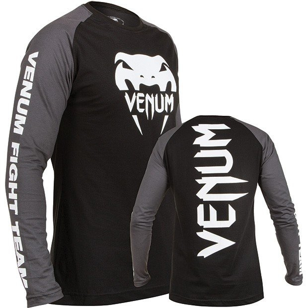 Лонгслив Venum Pro Team 2.0 Long Sleeve T-Shirt Black Grey