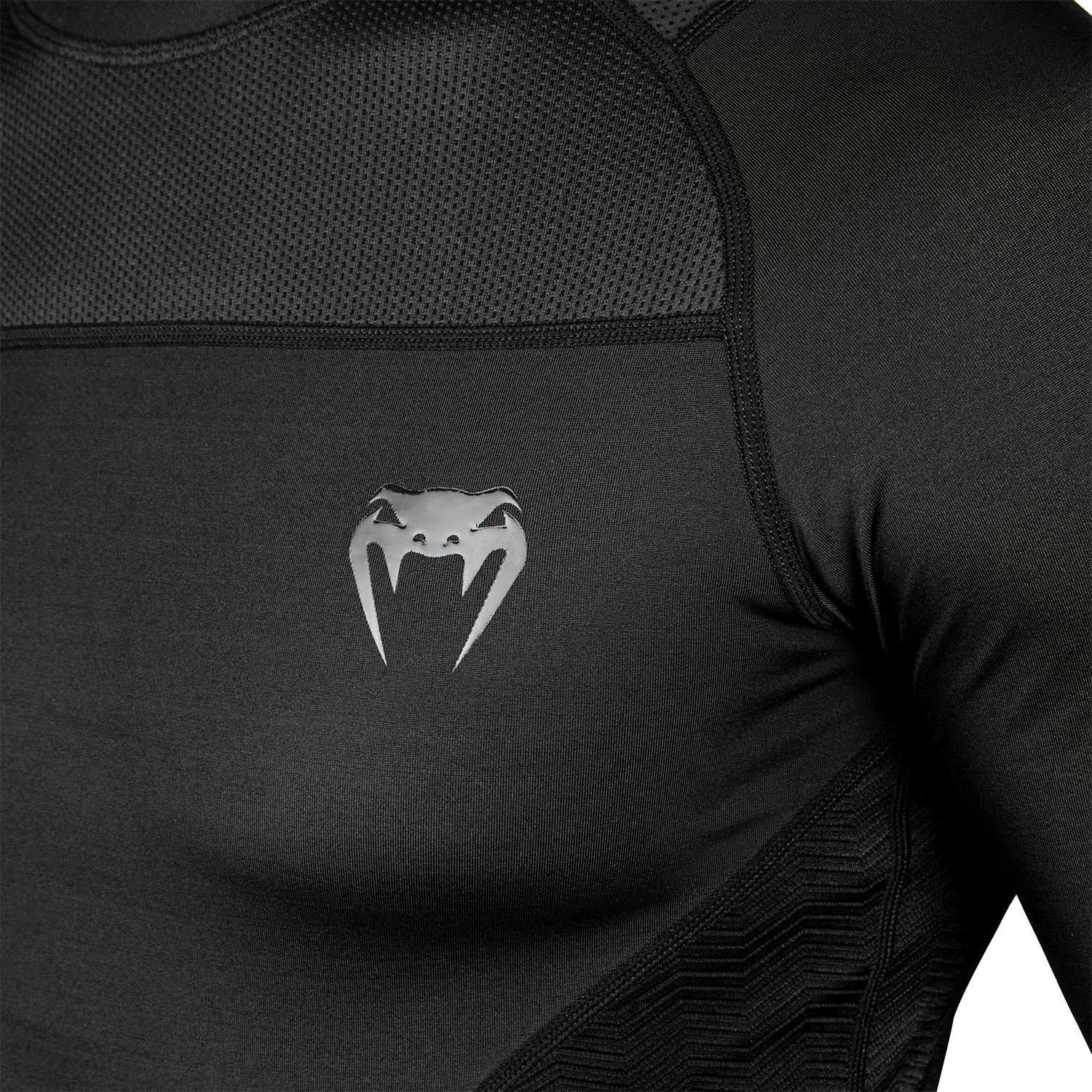 Рашгард Venum G-Fit Short Sleeves Rashguards Black Black фото