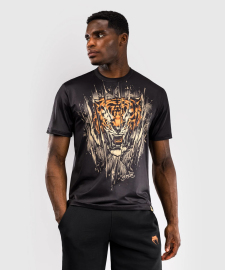 Футболка Venum Tiger Mens Dry Tech T-Shirt Black Neon Orange