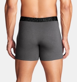 Трусы мужские Under Armour Performance Cotton 6 3 Pack Castlerock Full Heather Red Steel цена